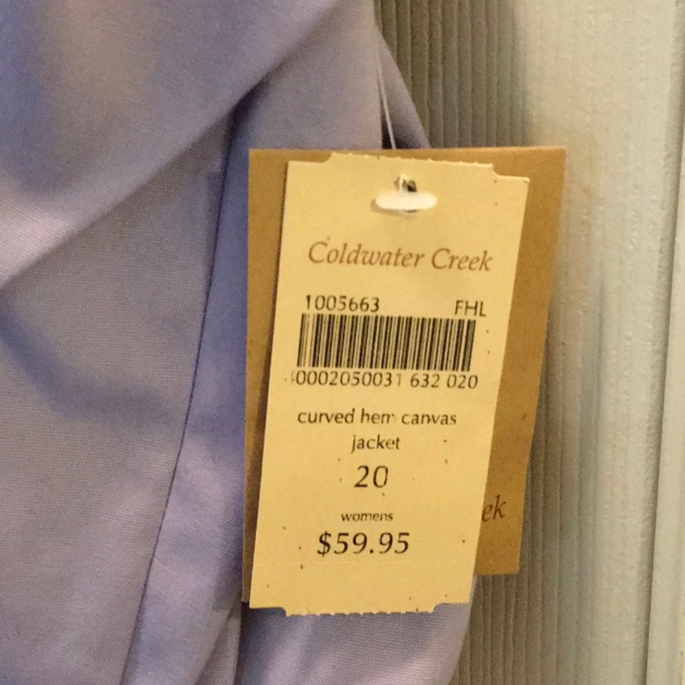 Curved Hem Canvas Jacket - Picture 2 of 5